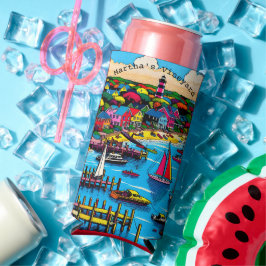 Enfriador De Latas Slim Viñedo de Martha | Arte abstracto