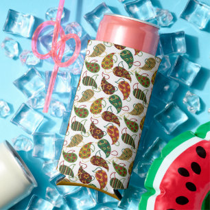 Enfriador De Latas Slim Vintage Christmas Paisley