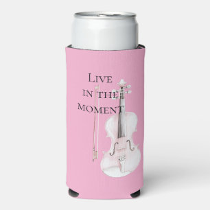 Enfriador De Latas Slim Violín Rubor Rosa