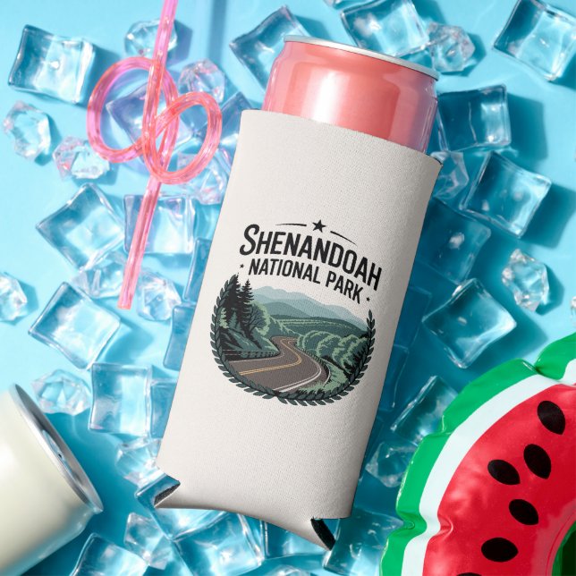 Enfriador De Latas Slim Vista de la línea aérea del parque nacional Shenan (Verano in situ)