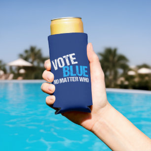 Enfriador De Latas Slim Vota Azul Sin Importar Quién Partido Demócrata