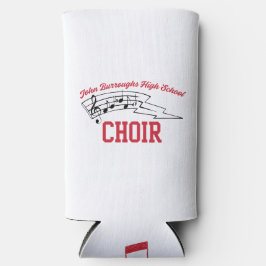 Enfriador De Latas Slim Water Bottle with Black Cursive Name, Phone, Year