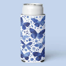 Watercolor de mariposa Indigo Azul