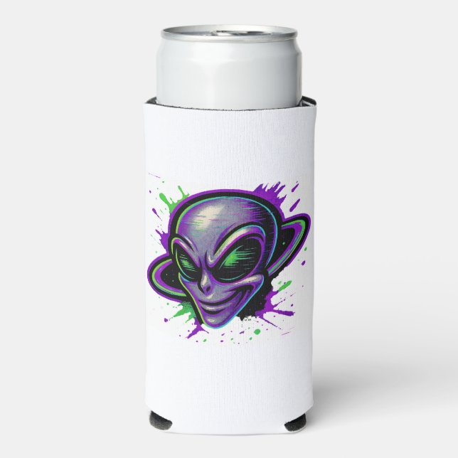 Enfriador De Latas Slim Wicked Alien (Frente Agua con Gas)