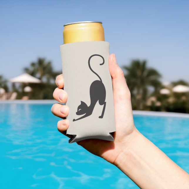 Enfriador De Latas Slim Yoga cat (Piscina in situ)