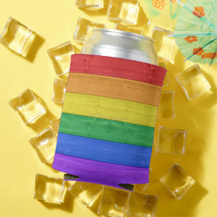 Enfriador De Latas SlipperyJoe's clásico arcoíris táctil artesanal 