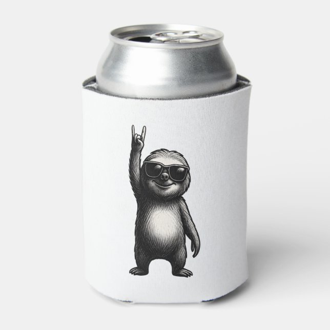 Enfriador De Latas Sloth Rocking Dance (Lata Anverso)