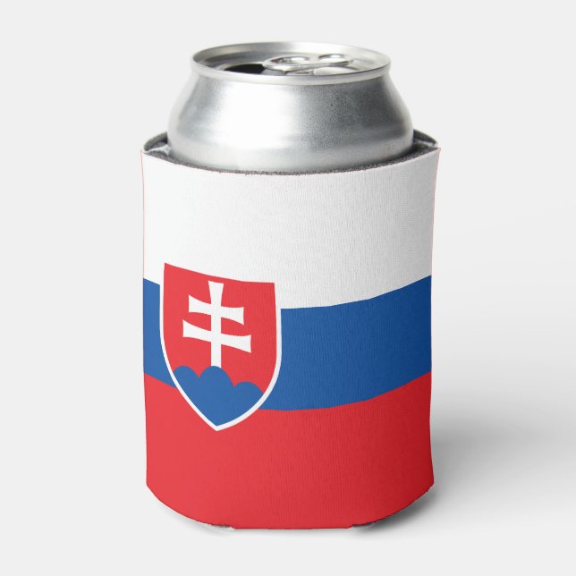 Enfriador De Latas Slovakia Flag (Lata Anverso)
