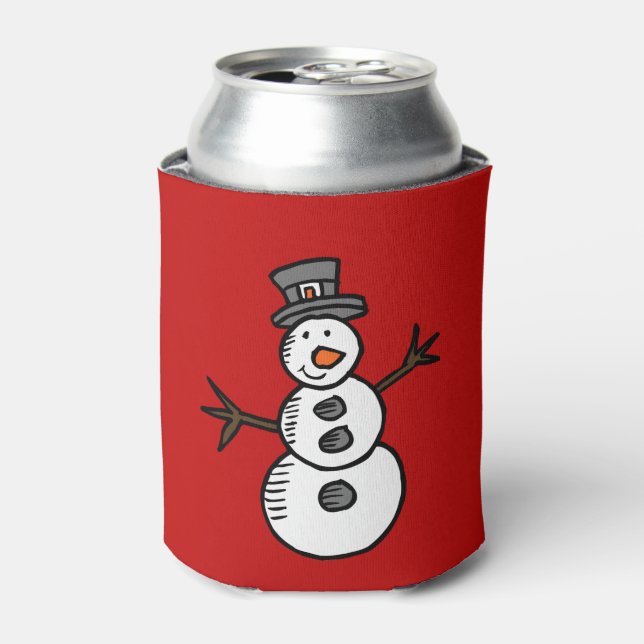 Enfriador De Latas Snowman (Lata Anverso)