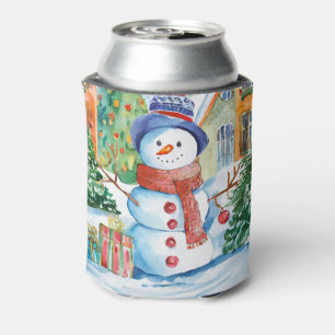 Enfriador De Latas Snowman agrega nombres a los Navidades regalo
