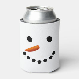 Enfriador De Latas Snowman Face Refrigerador de bebidas