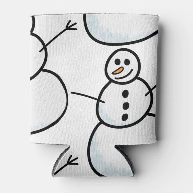 Enfriador De Latas Snowmen (Anverso)