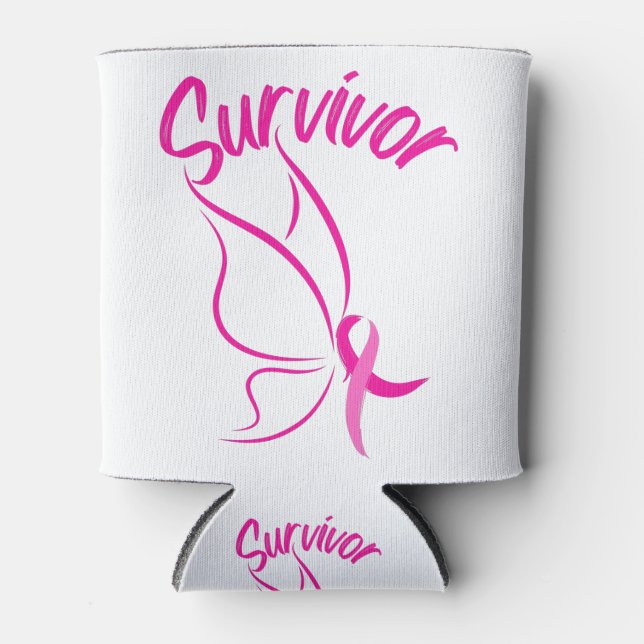 Enfriador De Latas Sobreviviente del cáncer de mama (Anverso)