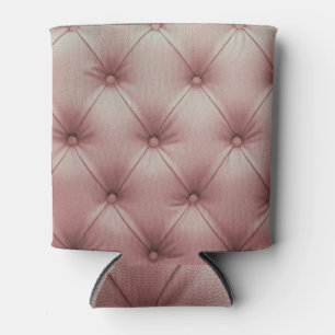 Enfriador De Latas Sofá De Cuero Rosa, Fondo Texturado.