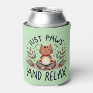 Enfriador De Latas Sólo patas y relajación de un gato de yoga