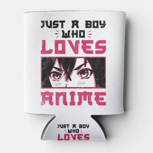 Enfriador De Latas Solo un chico que ama a Anime Weeb Otaku (Anverso)