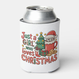 Enfriador De Latas Solo una chica que ama las vacaciones de invierno