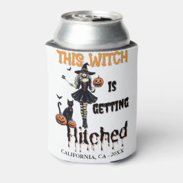 Enfriador De Latas Soltera de Halloween Esta Bruja se Va a Casar