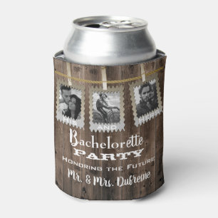 Enfriador De Latas Soltero combinado/fiesta w/Photos de Bachelorette