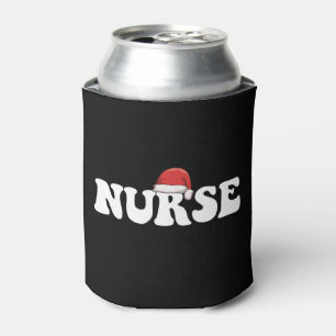 Enfriador De Latas Sombrero de Santa Enfermera Navidad Enfermería