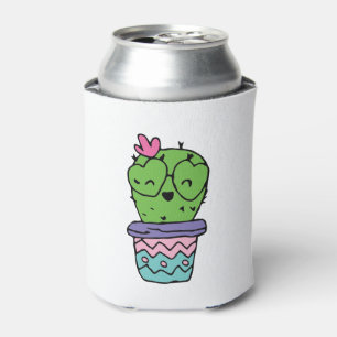 Enfriador De Latas Sonriente Cactus Art Valentines Art Valentines Dra