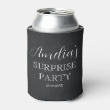 Sorpresa de cumpleaños en blanco y negro