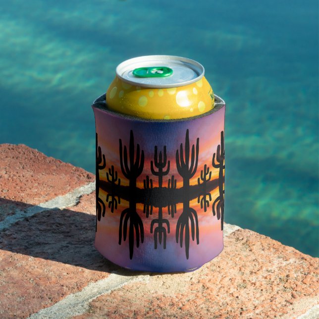 Enfriador De Latas Southwestern Desert Landscape Cactus Sunrise Image (Piscina in situ)