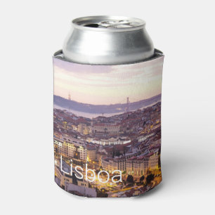 Enfriador De Latas Souvenir de paisajes de ciudades de la línea del s