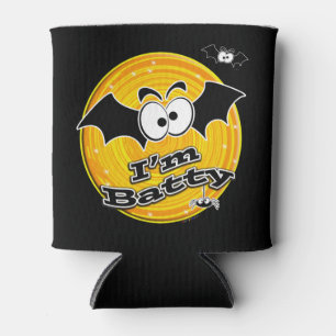 Enfriador De Latas Soy Batty Naranja y Yellow Swirl