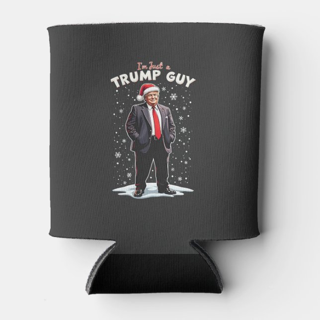 Enfriador De Latas Soy solo un Navidad de Trump Guy Chill Santa (Anverso)
