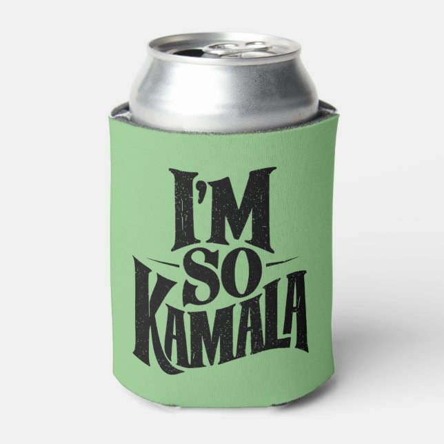 Enfriador De Latas Soy tan Kamala Brat Green Meme (Lata Anverso)