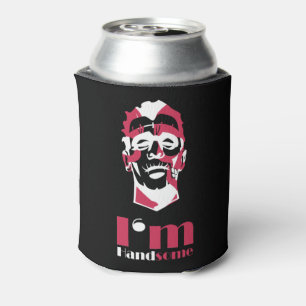 Enfriador De Latas Soy un lindo estuche abstracto de cara Funda-Mate