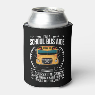 Enfriador De Latas Soy una ayudante de autobús escolar divertido de r