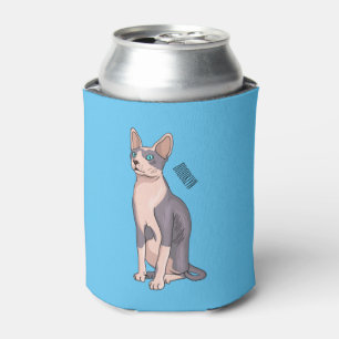 Enfriador De Latas Sphynx cat cartoon illustration
