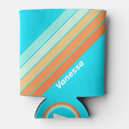 Enfriador De Latas Splash tropical tachado con nombre