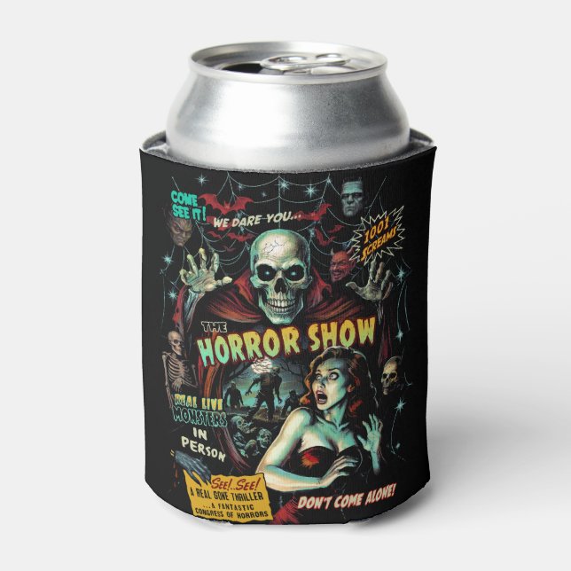 Enfriador De Latas Spook Show Horror Refrigerador de bebidas (Lata Anverso)