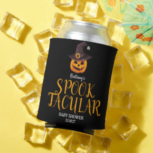 Enfriador De Latas Spooktacular Naranja Pumpkin Baby Shower