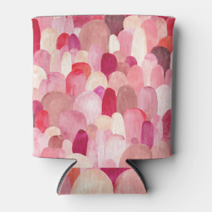 Enfriador De Latas Spot Medley: Sueño Textil Rosa-Rojo.