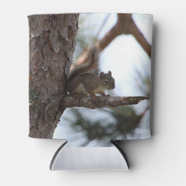 Enfriador De Latas Squirrel in a Pine Tree
