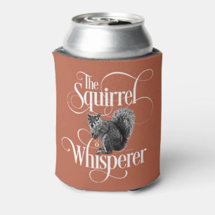 Enfriador De Latas Squirrel Whisperer - divertido amante de las ardil