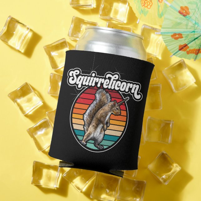 Enfriador De Latas Squirrelicorn - unicornio de ardilla divertida (Verano in situ)