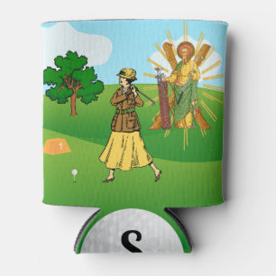 Enfriador De Latas SS. Andrés y Judas con 2 Golfistas Femeninas