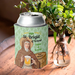 Enfriador De Latas St. Brigid of Ireland and Her Barrel of Beer