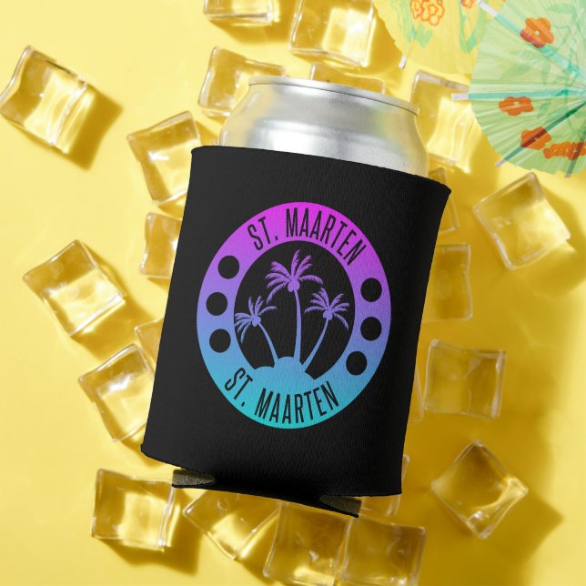Enfriador De Latas St. Maarten Blue Gradient Sint Martin (Verano in situ)