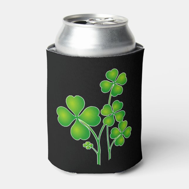 Enfriador De Latas St. Patrick's Day Clover + tus ideas (Lata Anverso)