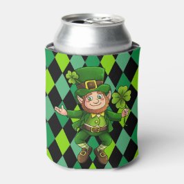 Enfriador De Latas St. Patrick's Day Leprechaun Green Clover