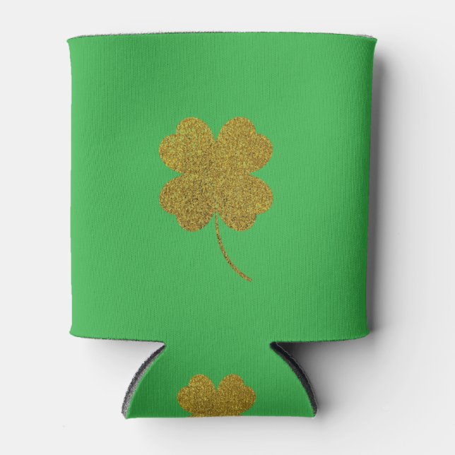 Enfriador De Latas St. Patrick's Day Shamrock (Anverso)