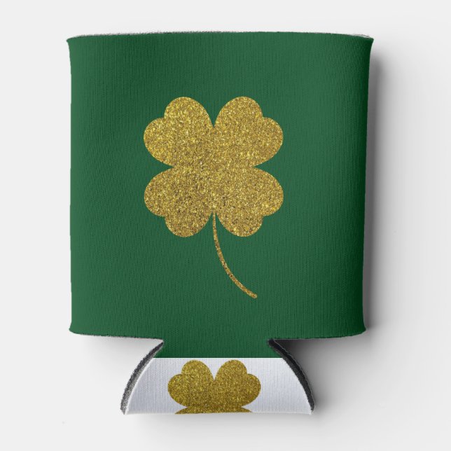 Enfriador De Latas St. Patrick's Day Shamrock (Anverso)