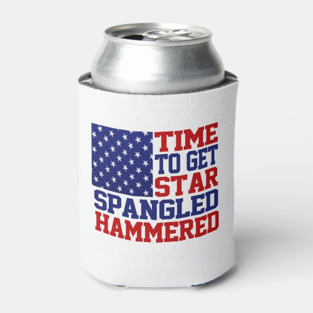 Enfriador De Latas Star Spangled Hammered (Lata Anverso)