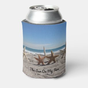 Enfriador De Latas Starfish on the Beach - Personalizado
